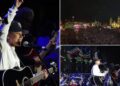 Le llueven abucheos y rechiflas a Yahritza y su Esencia en el Zócalo de la CDMX