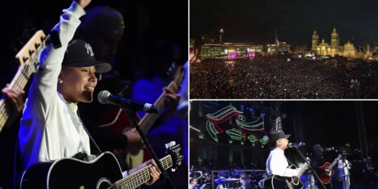 Le llueven abucheos y rechiflas a Yahritza y su Esencia en el Zócalo de la CDMX