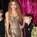 Shakira con sus hijos en los MTV