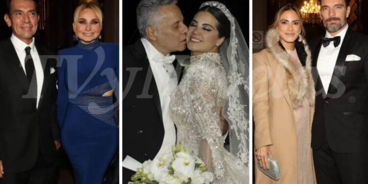 Alexis Ayala y Cinthia Aparicio tuvieron invitados de lujo en su boda