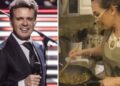 Mientras Luis Miguel va a restaurantes carísimos, Aracely Arámbula le cocina a sus hijos: Video