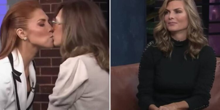 Yolanda Andrade y Lorena Meritano se besan; la reacción de Montserrat lo dice todo