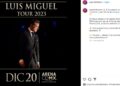 Luis Miguel anuncia nueva fecha en CDMX