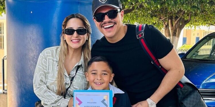 Eduin Caz y su exesposa