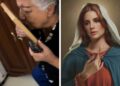 Le regalan a una abuelita una imagen de la Virgen con el rostro de Lana del Rey; no se da cuenta