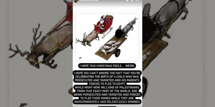 Melissa Barrera mensaje de Navidad