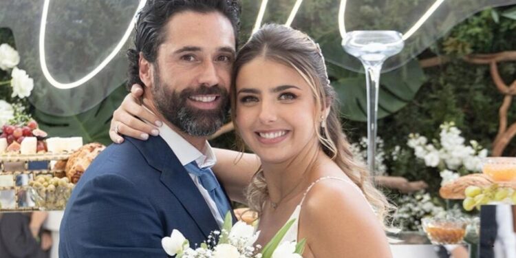 Michelle Renaud y Matías Novoa