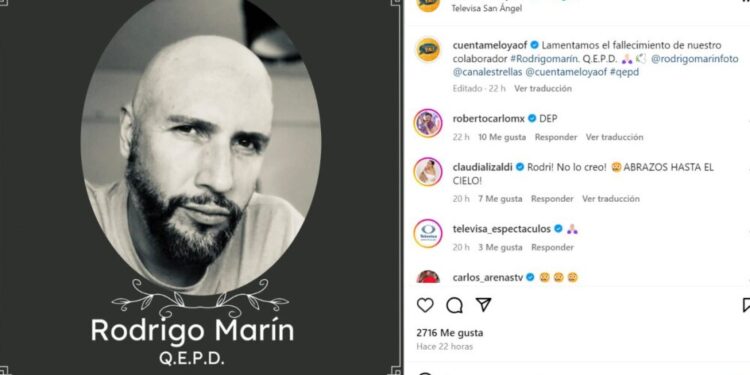 Rodrigo Marín muere