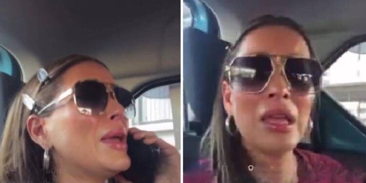 Adriana Fonseca rompe en llanto al sufrir agresión de un taxista de aplicación en CDMX: VIDEO