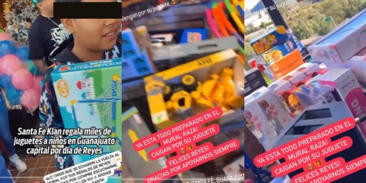 Santa Fe Klan regaló juguetes