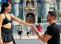 Heber Gallegos y su novia