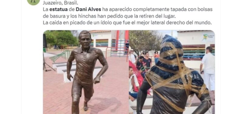 Dani Alves estatuas