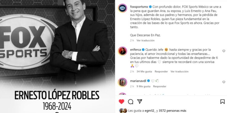 Ernesto López Robles murió