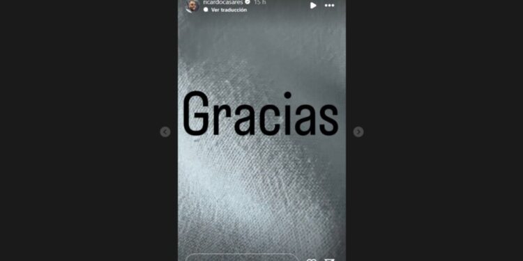 Ricardo Casares mensaje