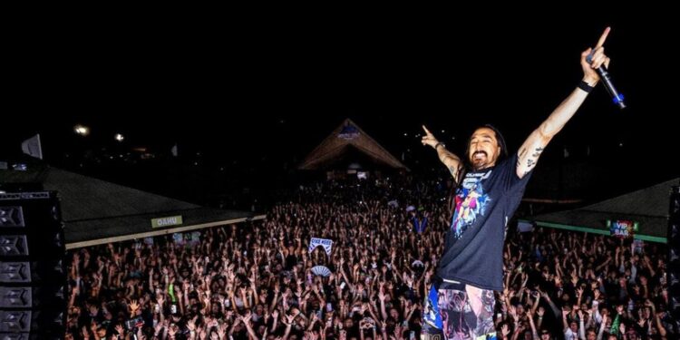 Steve Aoki hizo estallar el EDC México 2024 con Natanael Cano y Ángela Aguilar como invitados