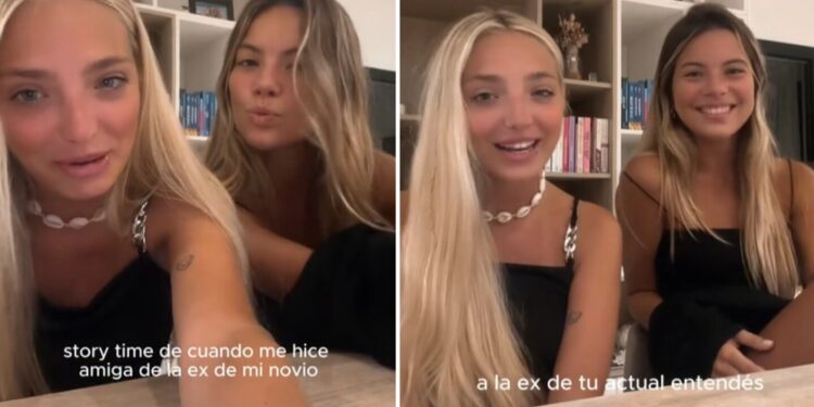 Una usuaria de TikTok reveló que se hizo mejor amiga de la ex de su pareja y dejó en shock a sus seguidores