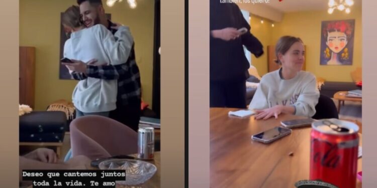 Thalí García y su esposo