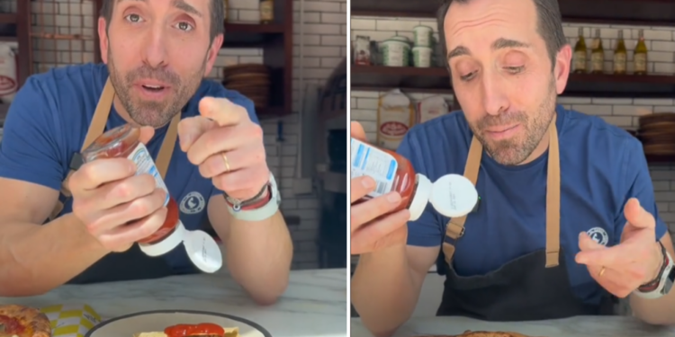 Un chef italiano estalla y se molesta con los mexicanos por echarle catsup a la pizza: VIDEO
