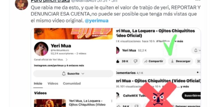 Yeri Mua video falso