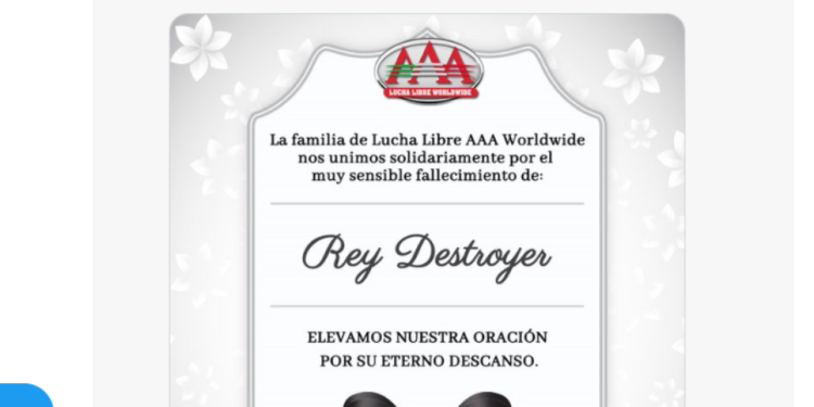 El comunidado de la muerte de Rey Destroyer