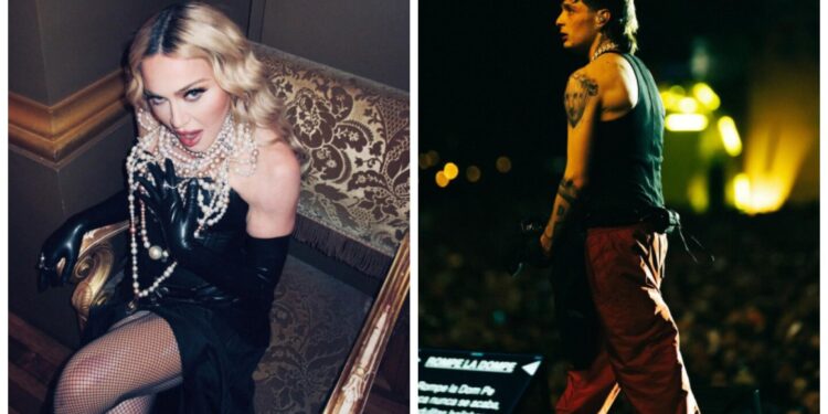 ¿Madonna y Peso Pluma podrían estar juntos en el escenario? Esta es la curiosa teoría que emocionó a los fans