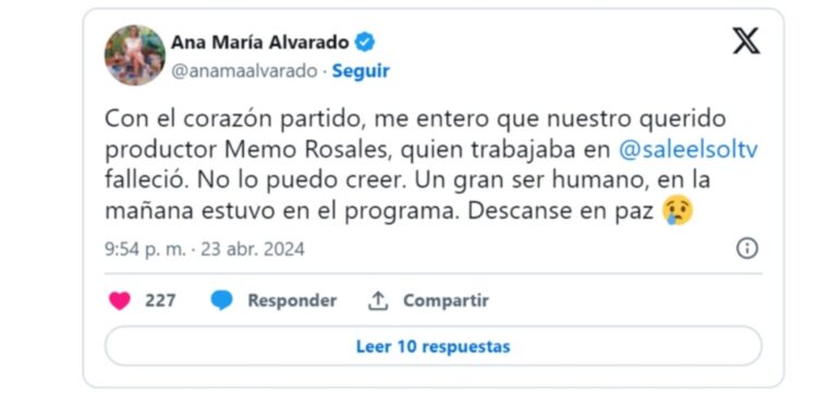 memo rosales sale el sol murió