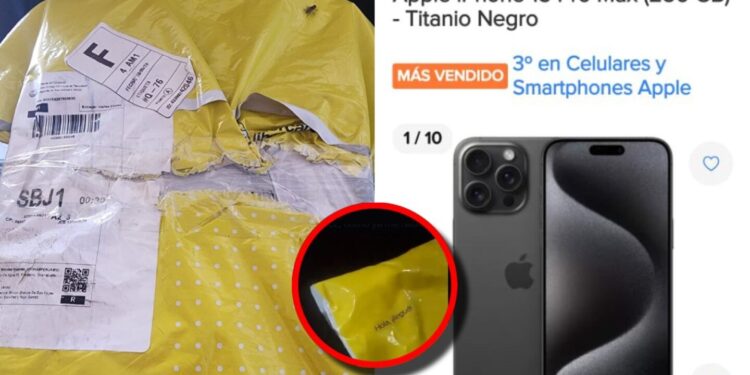 Compró un iPhone 15 Pro Max en una plataforma y le 'robaron' casi 25 mil pesos: el caso viral
