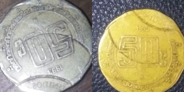 monedas 50 centavos