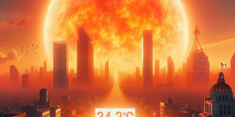 Récord de 34.3°C en CDMX