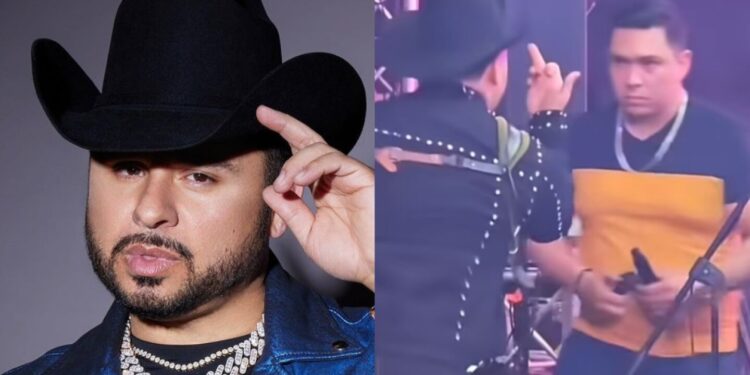 Un famoso cantante fue captado maltratando a un trabajador y haciéndole una seña obscena: VIDEO