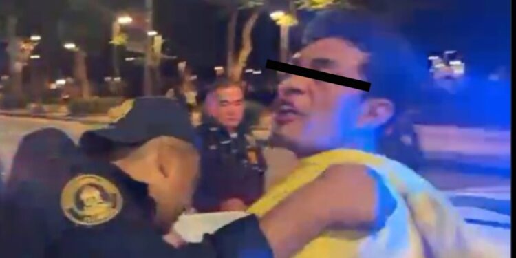 el VIDEO del insólito pedido que hizo un hombre al ser detenido en la CDMX