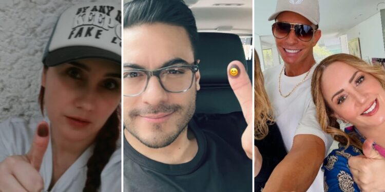 Famosos cumplen con su derecho al voto y así lo muestran en redes sociales: FOTOS