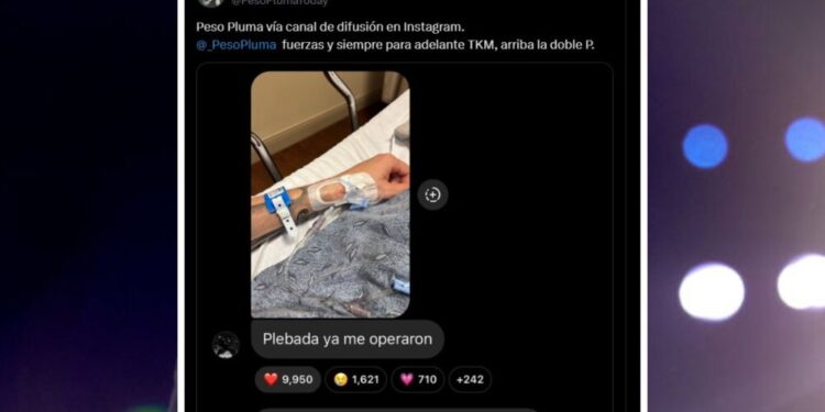 Peso Pluma lo operaron