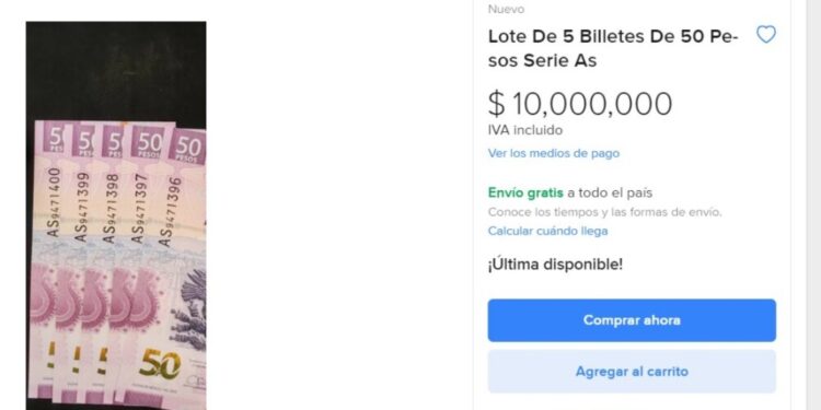 billetes de 50 pesos ajolote