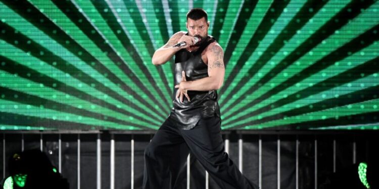 Ricky Martin en su más reciente concierto.