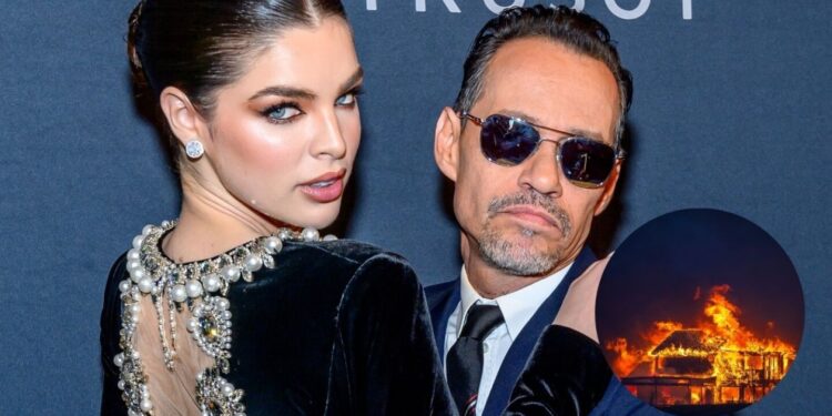 Así quedó la lujosa villa de Marc Anthony y Nadia Ferreira tras ser consumida por un voraz incendio: VIDEO