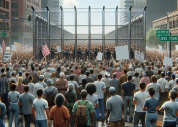 Protesta impide remoción de malla.