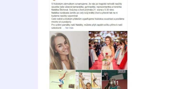 Natálie Stichova murió fotos