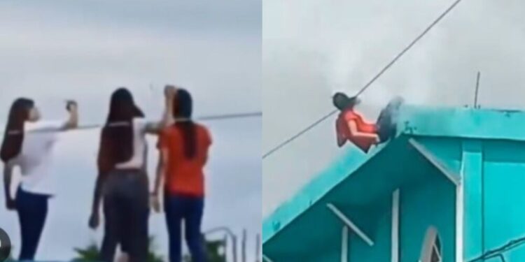 adolescente electrocutada