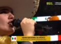 Camila Fernández comete error al interpretar el Himno Nacional Mexicano en pelea de Saúl Álvarez: VIDEO