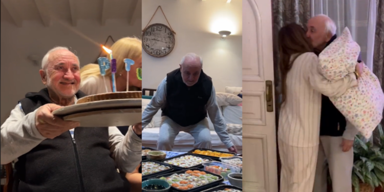 Nietos arman increíble fiesta de cumpleaños a su abuelo y se convierte en una ¡Pijamada Real! VIDEO