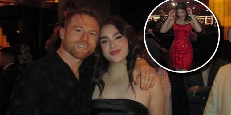 Quién es Emily Álvarez, la hija del Canelo Álvarez que se robó el show por su increíble mini vestido rojo