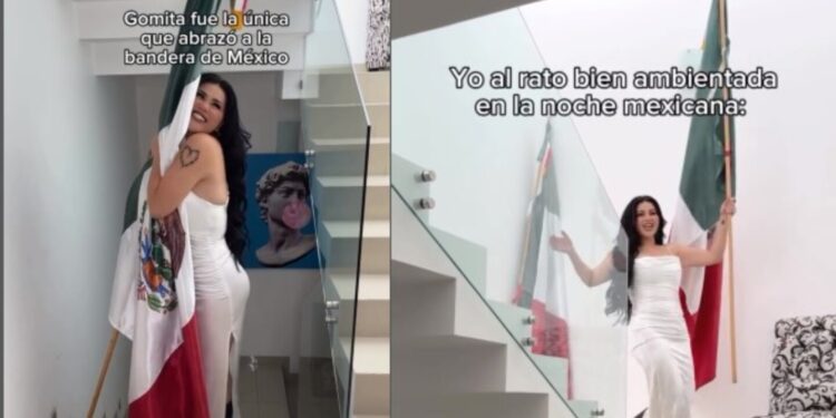 ¡Exigen un castigo! El grosero gesto de Gomita con la bandera de México que hizo estallar las redes