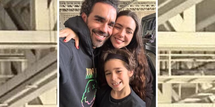 marcus ornellas y ariadne díaz, y su hijo diego