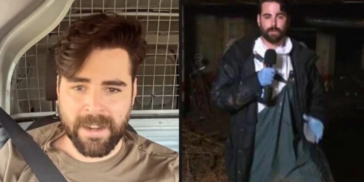Quién es Rubén Gisbert, el reportero que se llenó de barro para su cobertura de 'DANA'