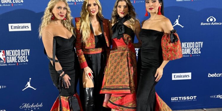 "Reinas de Corazones" deslumbran en la apertura del NBA Mexico City Game 2024
