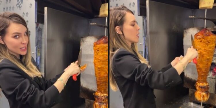 ¡así se dejó ver con un trompo al pastor!