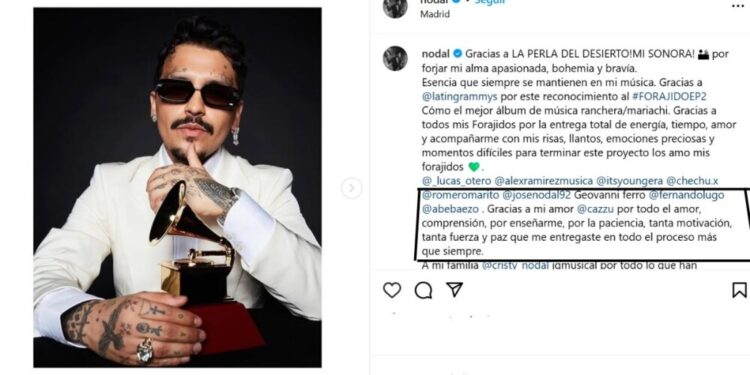 christian nodal mensaje cazzu