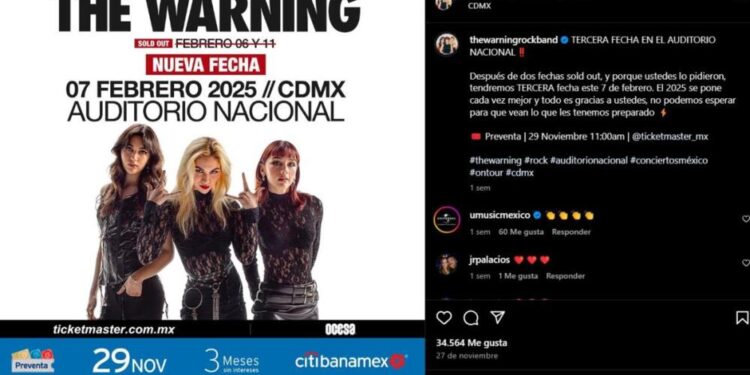 the warnig fechas de conciertos