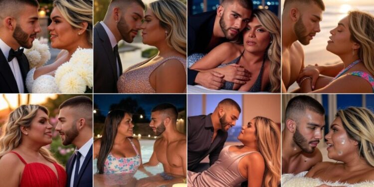 wendy guevara y manuel turizo fotos con ia novios